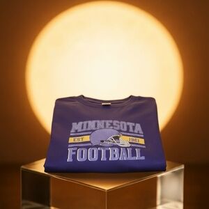 Gildan Minnesota Football Purple Heavy Cotton T-Shirt